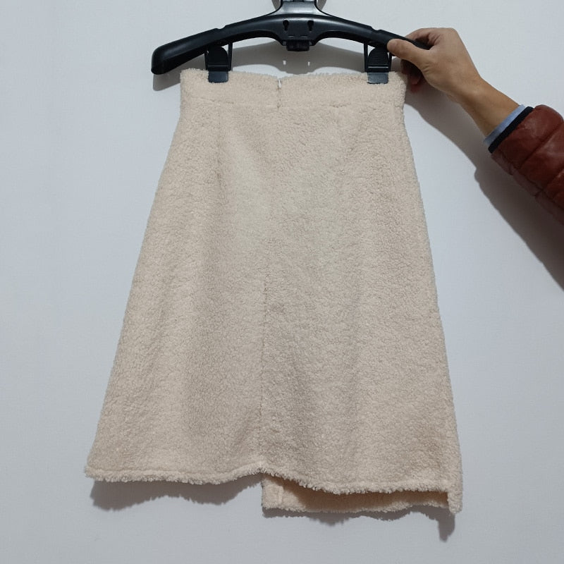 Kelly חצאית מיני דמוי פררוה