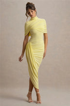 שמלת מקסי גב חצי פתוח