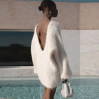 סוודר חורפי גזרה רחבה