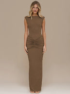 שמלת מקסי גזרה צמודה מחמיאה