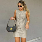 סט ווסט + חצאית מיני אלגנט