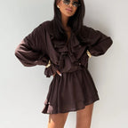 שמלת מיני מחמיאה בגזרת A-LINE