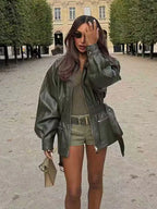 מעיל דמוי עור