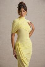 שמלת מקסי גב חצי פתוח