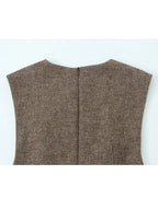 שמלת מיני כתפיות רחבות