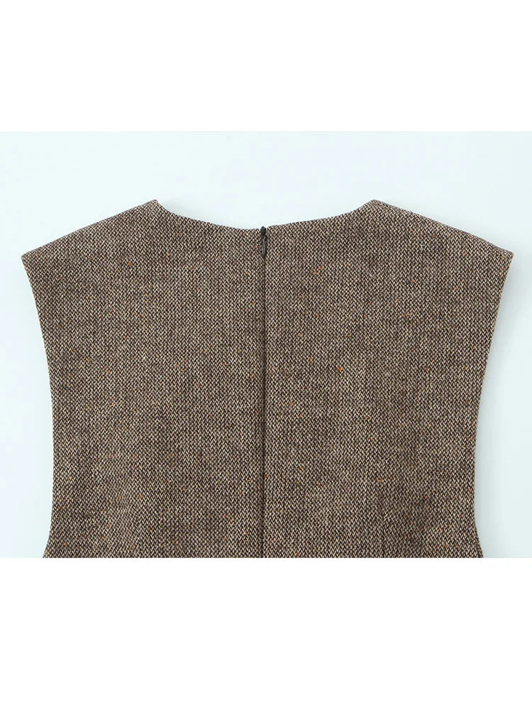 שמלת מיני כתפיות רחבות