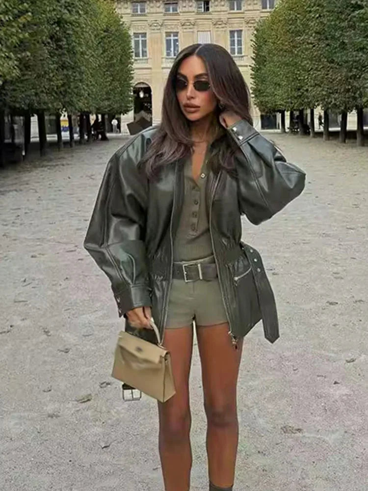 מעיל דמוי עור