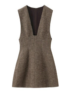 שמלת מיני כתפיות רחבות