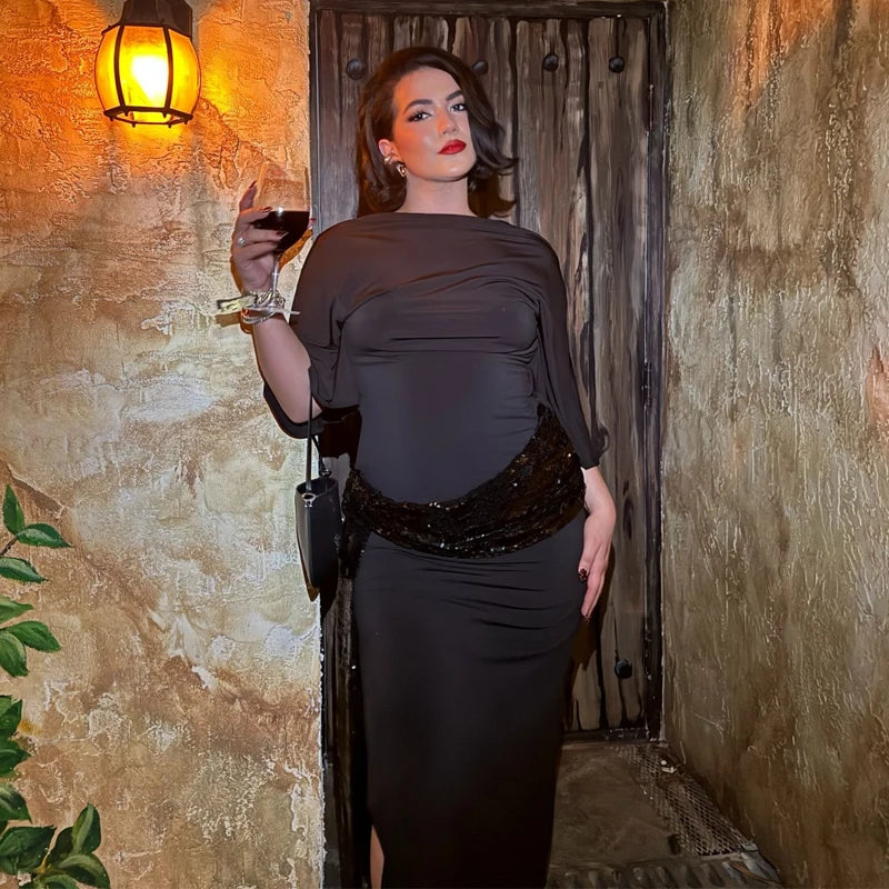 שמלת ערב מקסי אופנתית