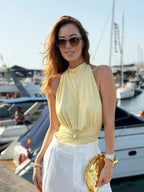 טופ אלגנט צווארון גבוה קלאסי