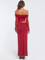 שמלת מקסי אופנתית סטייל ניו-יורק