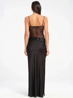 שמלת מקסי סטרפלס