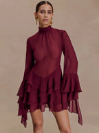 שמלת ראפלס מיני