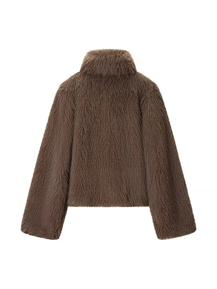 ג'קט פרווה חורפי אלגנט