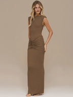 שמלת מקסי גזרה צמודה מחמיאה