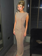 שמלת מקסי גזרה צמודה מחמיאה