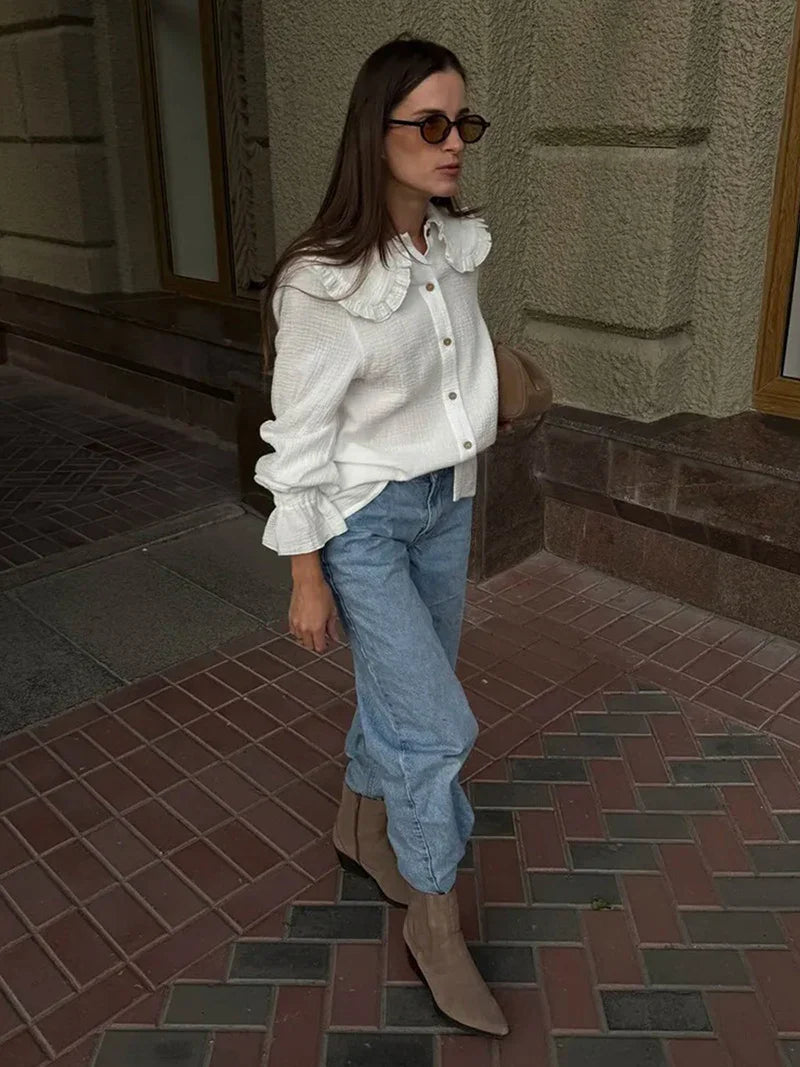 חולצת כותנה אלגנט