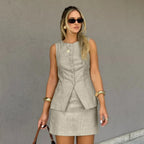 סט ווסט + חצאית מיני אלגנט