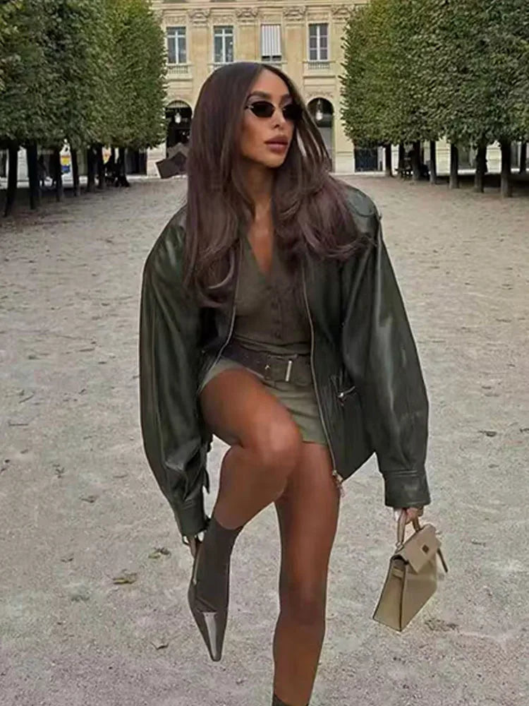 מעיל דמוי עור