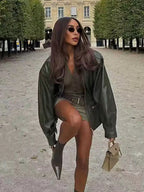 מעיל דמוי עור