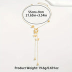 שרשרת פרפרים מוזהבת