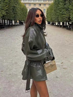 מעיל דמוי עור