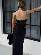 שמלת מקסי סטרפלס