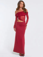 שמלת מקסי אופנתית סטייל ניו-יורק